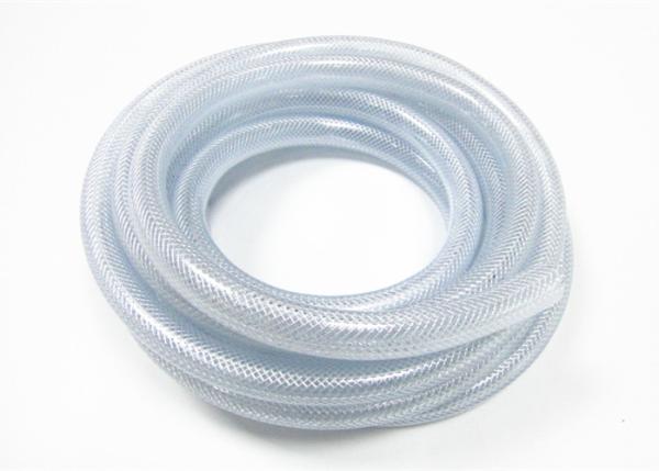Quality PVC Clear Braided Hose, Chemical Flexible Fiber Reinforced Water Hose Oil Resistant for sale