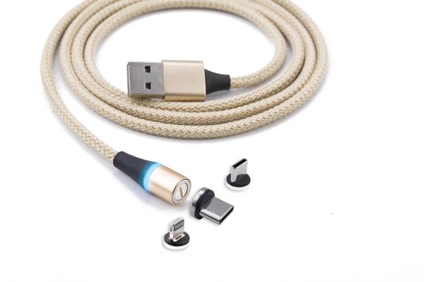 Buy cheap Fast Charging Sync Magnetic Charging Cable , Magnetic Usb Data Cable 9V/25A from wholesalers