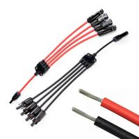 XLPO Insulation 10awg 6mm 1 to 4 Y Type H1z2z2-k Solar Panel Extension Cable 12awg for Sustainable Solar Solutions