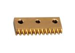 M0.5 Miniature Helical Gear Racks Toothed Rack 18mm Length ZnCuSn10Pb1
