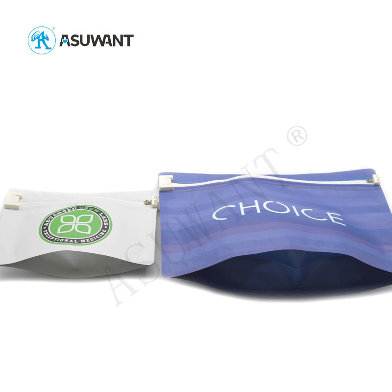 Plastic Stand Up Mylar Child Proof Zipper Bags Marijuana / Tobacco Applied