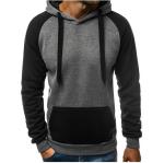 China Manufactur Color Block Heavyweight Cotton Hoodies mens sport sweatshirt