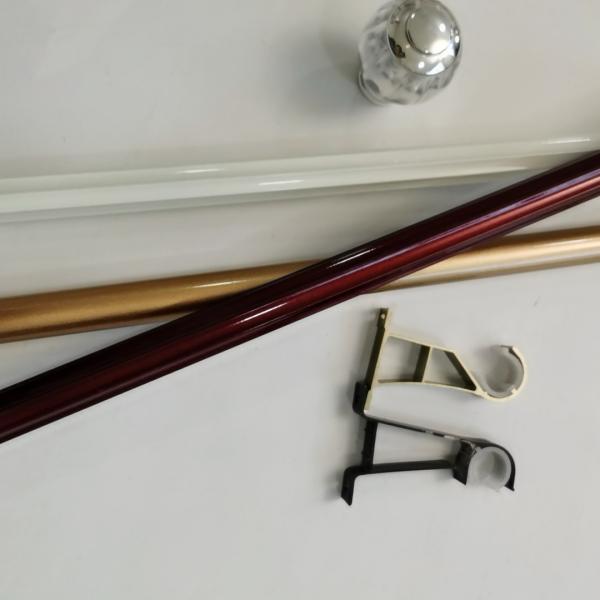 Buy cheap 6.7 Metres Zinc Alloy 0.7mm Long Black Curtain Rod from wholesalers