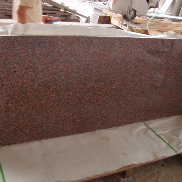 Buy cheap Outdoor G562 Dark Red Granite Stone Tiles , Polished Granite Floor Tiles from wholesalers