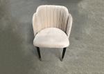 Leisure 53cm 46cm Wrought Iron Upholstered Dining Chairs