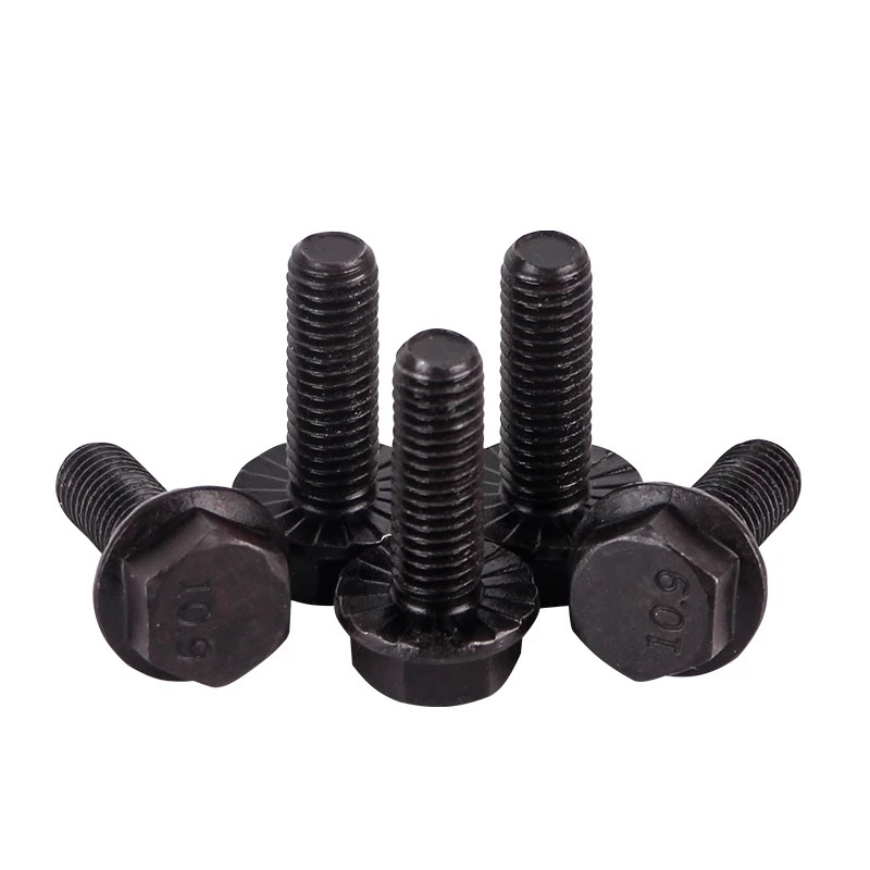 M19 M20 M21 Flange Bolt Grade 10.9/12.9 DIN6921 in Plain Finish for Secure Fastening