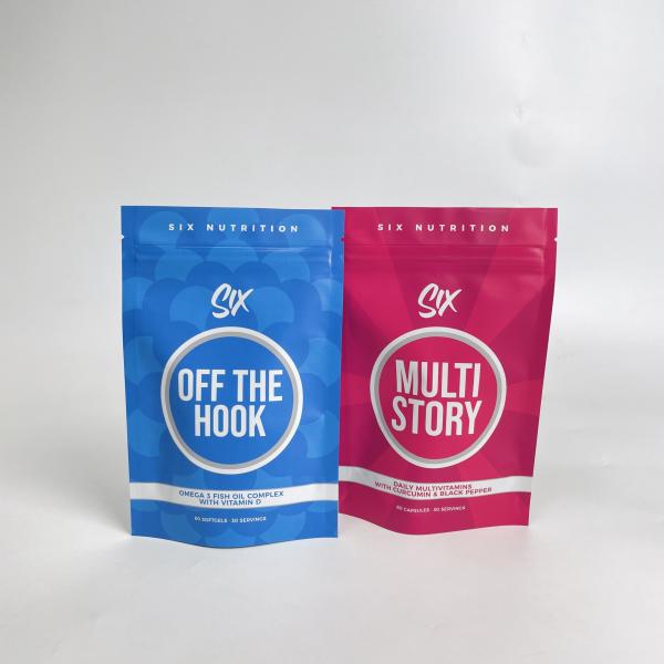 Buy cheap Custom Printed Stand Up Zipper Pouch Food Smell Proof Mylar Bag With Logo from wholesalers