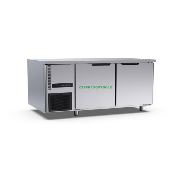 Buy cheap Commercial 2 Door Table Chiller Hotel Kitchen 360l Table Top Deep Freezer 1500×700×800mm from wholesalers