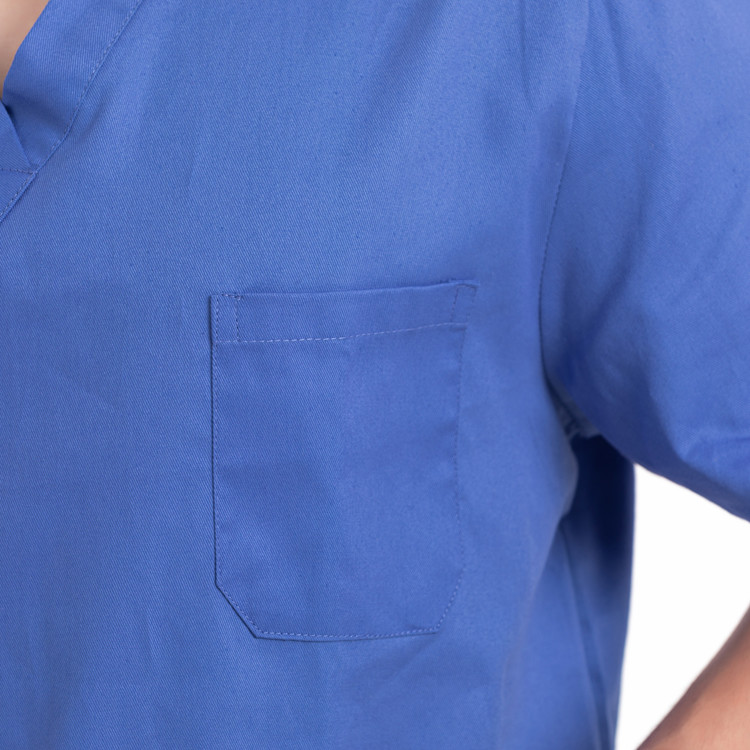 Polyester Hospital Scrub Suit Uniforms Short Sleeve Cotton Nursing Doctor