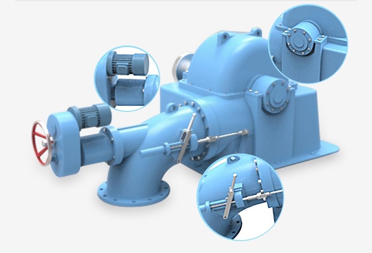 Impulse Turgo Turbine Generator Hydro Power Plant Turbine 15m-400m Water Head