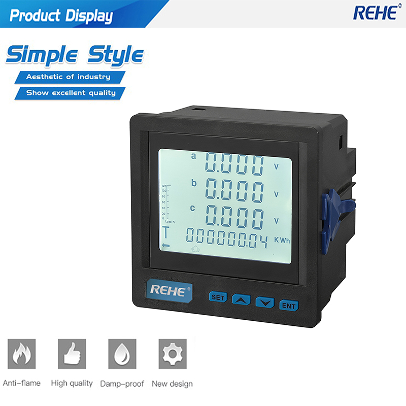 Three Phase Multi-rate Multifunction Power Meter with LCD display AC380V/50Hz