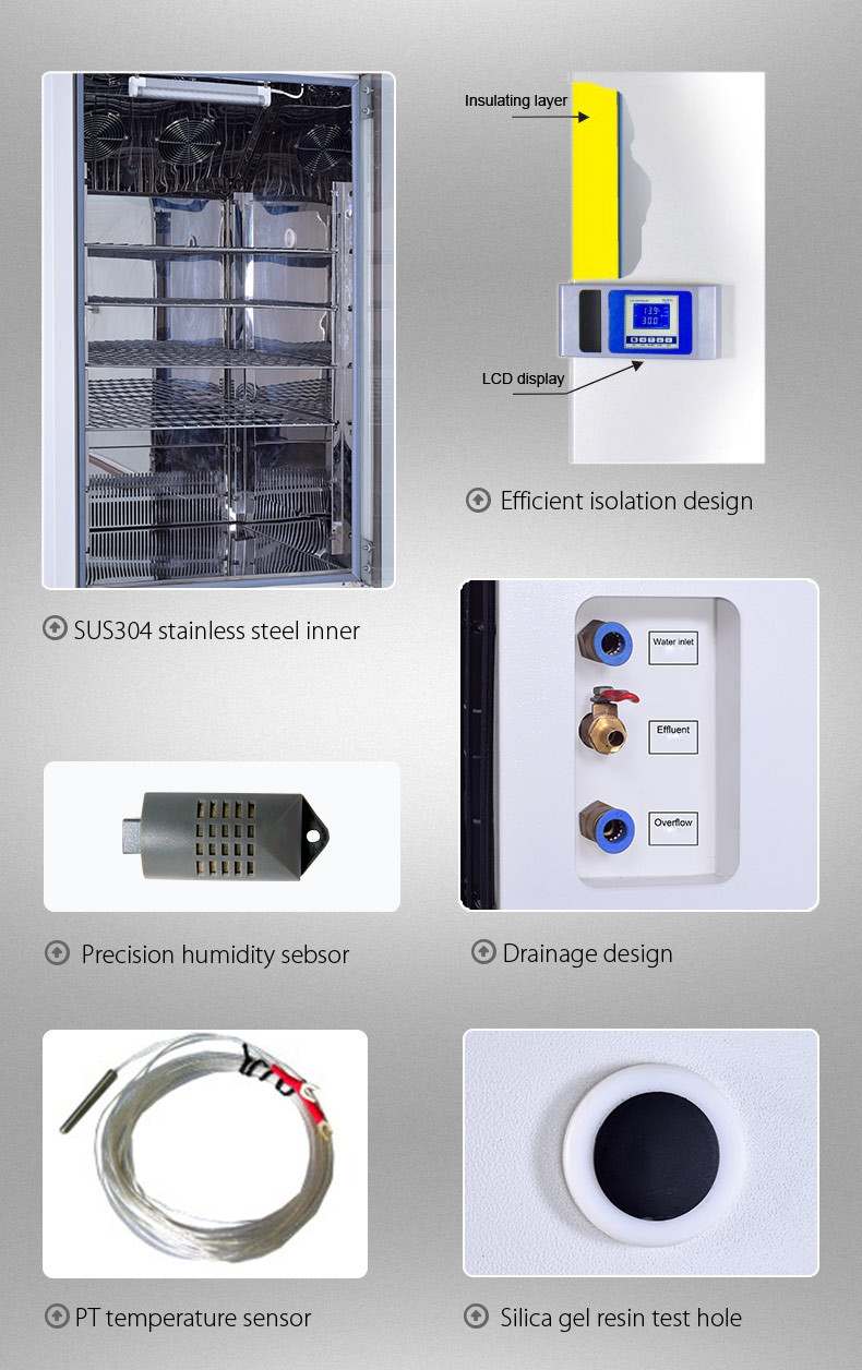 Drug Environmental Test Chambers 60C Lab Temperature Humidity Chamber 220V
