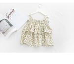 Ruffled Princess Girl Baby Suspender Dress Summer Children's Clothing