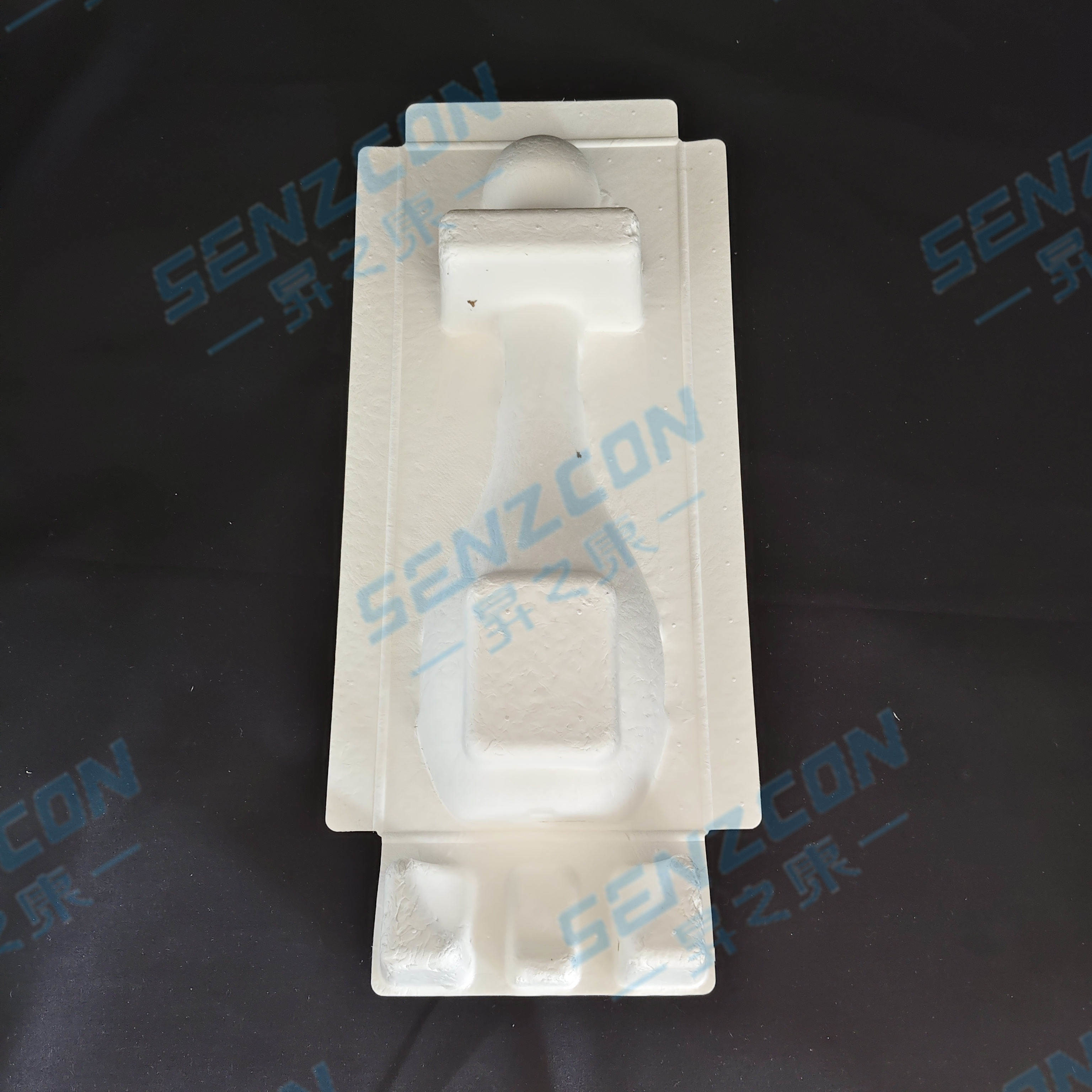 Ningbo factory customizes pulp molding high-end liquor packaging bases, which are embedded and have shockproof and fall-proof functions.