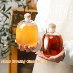 Wine Beverage Oil Vinegar Kombucha Soda Water Whiskey Vodka 500ml Glass Bottle
