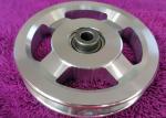 4.5 Inch Multifunction Fitness Equipment Steel Cable Pulley Wheels For Health