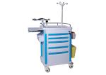 Mobile Emergency Cart , Hospital Ward Crash Trolley With Drawers