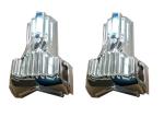 PP Plastic Casket Ornaments , Funeral Coffin Fitting Casket Corner Set