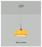 Bauhaus Pendant Light Retro Dining Room Hanging Light Cream Custard Tart Light