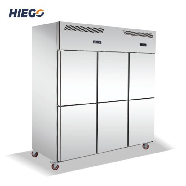 Buy cheap 1600L Commercial Upright Refrigerator Stainless Steel 6 Doors Freezer from wholesalers