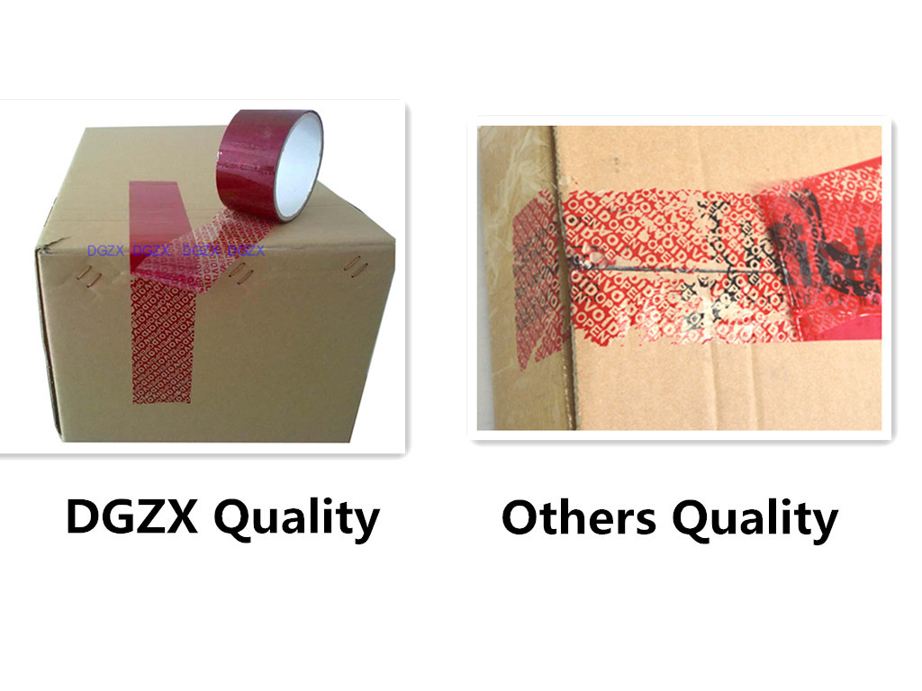 Personal Blank Safety Seal Tape , Tamper Evident Tape VOID Adhesive