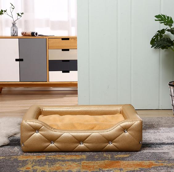 Buy cheap Large Leather Cat Bed Dogs Indoor Raised Lounge Chairs Couches from wholesalers