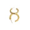 Buy cheap ODM 18K Gold Tube Hoop Earrings Yellow Gold Plating Tubular Hoop Earrings from wholesalers