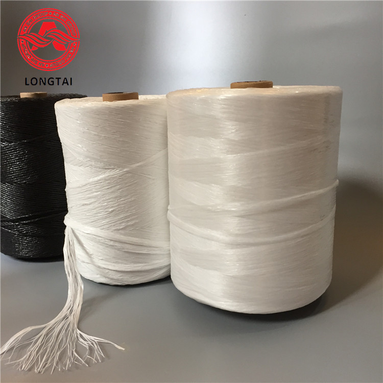 Min 3000D Max 300KD White PP Fibrillated Yarn white cable pp filler cable chase filler extron cable cubby f