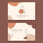 Handmade Love Pink Thank You Card Foldable For Supporting Business Package