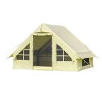 Outdoor Camping Inflatable House Tent Canvas or Oxford Family Part Tents for 3-4