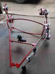 Overhead Lines Conductor Inspection Trolley For Two Bundle Conductors