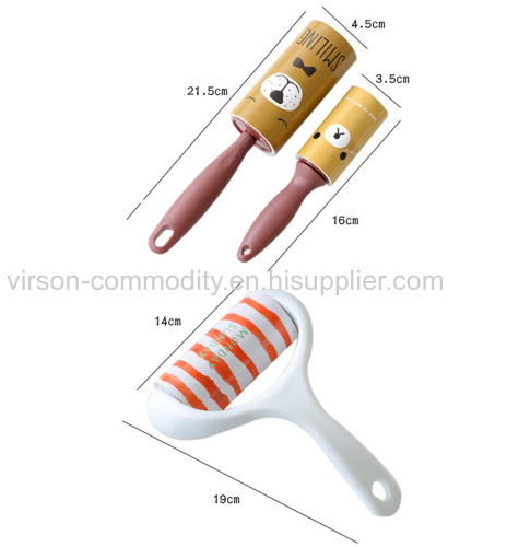 Lint Sticking Roller Pet Hair Remover Brush Lint Hair Cleaning Brush Roller