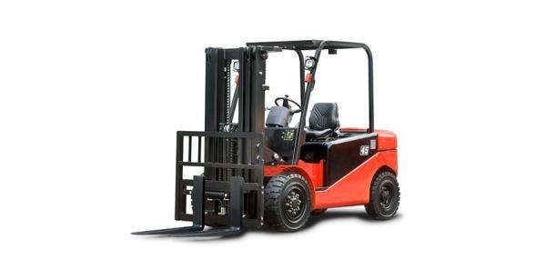 Buy cheap J Series 4.0 - 5.0 Ton Electric Powered Forklift , Four Wheel Electric Stacker Truck from wholesalers