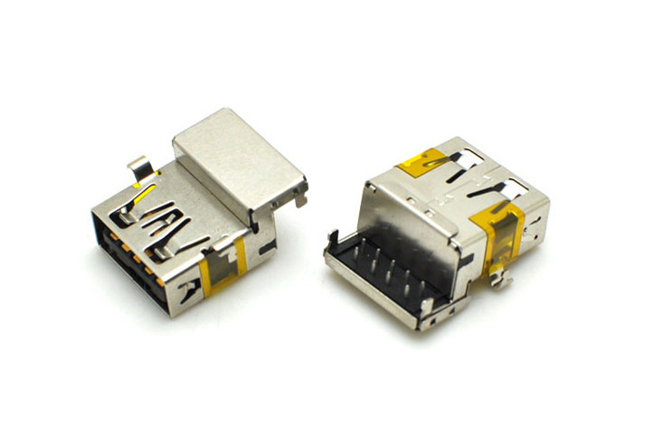 USB3.0 A Type, THT, Receptacle, Reflow Soldering， HULYN
