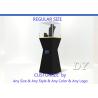 Buy cheap Fashion Pre-Assembled Black Glass Jewelry Tower Showcase With Lock from wholesalers