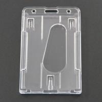 Buy cheap ID Card Package Clear Business Card Holder , Vertical Plastic Name Tag Holders product