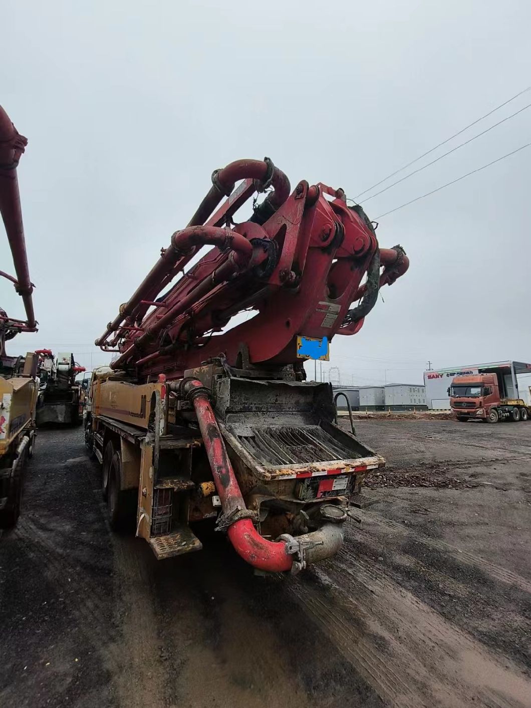 Used Concrete Pump Truck 42m Concrete Mixing Plant Heavy Equipment Concrete Boom Pump