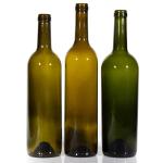 Luxury Manufacturers 375ml 750ml Red Wine Bottle Dark Green Empty Glass Bottles