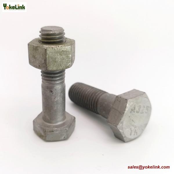1"-8 ASTM F3125 Grade A325 Hot Dipped Galvanized Steel Structural Bolt w/A563 DH