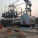 Host Dimension D1200*3000mm Small Scale Waste Motor Oil Refinery for Diesel