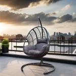 Garden Set Specific Iron Tube Frame Construction Indoor Hammock Stand