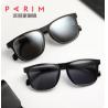 Buy cheap Square TAC Polarised Glass Sunglasses , Square Plastic Sunglasses Men Black from wholesalers