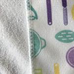 Cute printed microfiber absorbing water kitchen useage dry wipes thick and good