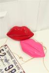 2016 new lady lips lip-shaped acrylic evening bags Shoulder Messenger mini