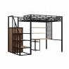 Buy cheap Powder Coating Metal Single Bunk Bed Furniture With Stairs from wholesalers