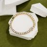 Buy cheap 18k Gold Plated Full Diamond Bracelet 925 Sterling Silver Pink White Heart Zircon from wholesalers