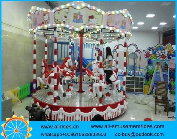 Buy cheap amusement park games Indoor Kiddie Carousel for Sale from wholesalers
