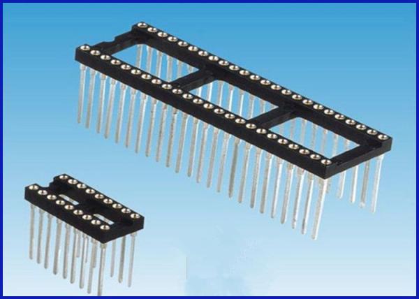 Buy cheap 2.54mm pitch IC Socket tin plated connector from wholesalers
