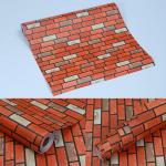 ECO Friendly Matt 3D Brick Stone Wallpaper Vinyl PVC 3D Brick Effect Wallpaper