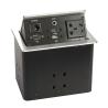 Buy cheap Silver Aluminum Alloy Conference Table Pop Up Outlets With 2 USB , 2 Network from wholesalers
